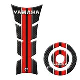 Kit Protetor De Tanque E Bocal Moto Yamaha Vermelho Vermelho
