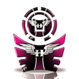 Kit Protetor Tanque E Bocal Moto Honda Acima 2018 Rosa Rosa