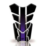Protetor De Tanque Adesivo Listra, Moto Honda, Yamaha E Suzuki Varias Cores Azul E Preto
