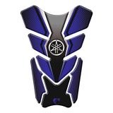 Adesivo Resinado Protetor De Tanque Moto Qualquer Moto Yamaha Azul Azul E Preto