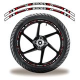 Friso De Roda Adesivo Refletivo Bmw 650 Gs Vermelho Vermelho