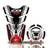 Kit Protetor Tanque Adesivo Moto Honda Twister Acima 2018 Vermelho Vermelho