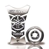 Kit Protetor Tanque Adesivo Moto Yamaha Factor 150 Ano Mais 2016 Prata Cinza