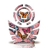Kit Protetor Tanque E Bocal Moto Honda Acima 2018 Borboleta Rosa Rosa