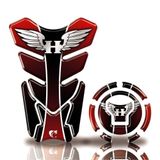 Kit Protetor Tanque Adesivo Moto Honda Acima 2018 Vermelho