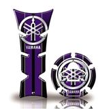 Kit Protetor De Tanque E Bocal Moto Yamaha Diapasão Azul Royal Azul