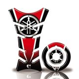 Kit Protetor Tanque Adesivo Moto Yamaha Factor 125/150 Até Ano 2016 Vermelho Vermelho