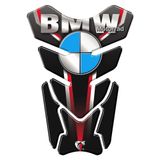 Protetor De Tanque Adesivo Resinado Moto Bmw Vermelho Vermelho E Preto