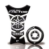 Kit Protetor Tanque Adesivo Moto Yamaha Factor 150 Até Ano 2016 Carbono Preto