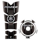 Kit Protetor Tanque E Bocal Adesivo Moto Yamaha Fz15 Ano 2022/2023 Cinza