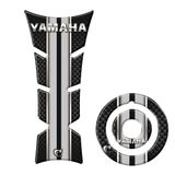 Kit Protetor De Tanque E Bocal Moto Yamaha Prata Prata