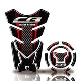 Kit Protetor Tanque Adesivo Moto Honda Acima 2018 Cb 650r 1000r Vermelho