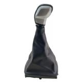 Coifa + Manopla Bola Prata Cambio Peugeot 206 207 Napa Preta