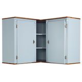 Aéreo De Canto 2 Portas Copenhagen - 5075 Cor Laca - Azul Bebê