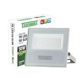 Refletor Taschibra Led Tr Slim 50w Luz Verde Branco Bivolt