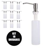 Dispenser Dosador Embutir Kit 18 Un Sabonete Liquido Sabao Detergente Cozinha Pia Banheiro Lavabo