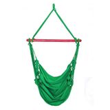 Cadeira Rede Balanço De Teto Suspensa Várias Cores Cor:verde Bandeira