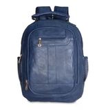 Mochila Bolsa Notebook Divisória Pu K155 Azul Escuro