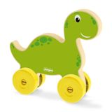 Carrinho Infantil Bebê Animais Educativo Madeira Dinossauro