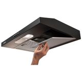 Depurador De Ar Suggar Dps161pt Slim 60cm 127v Preto 127v