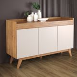 Buffet Aparador 133cm Espanha Viero Mel/off White