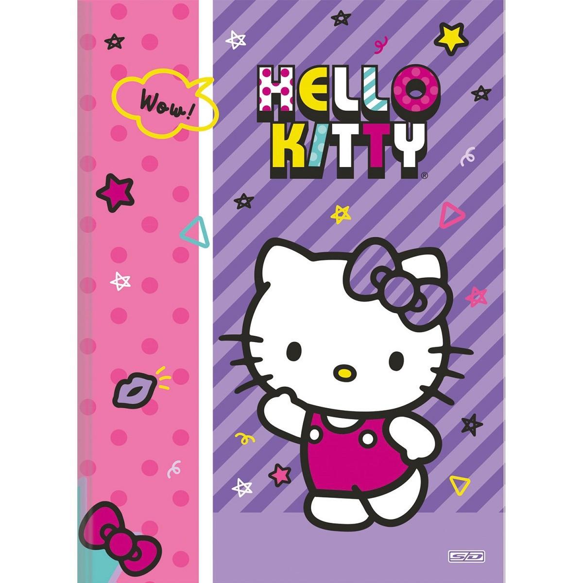 Kit 4 Cadernos Hello Kitty Brochurão + 1 Desenho Hello Kitty - Carrefour
