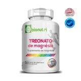 1 Uni Magnésio L Treonato 500mg Puro Premium 120cáp Bionutri