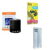 Kit Caixa De Som + Capinha Motorola G100 + Película 9d