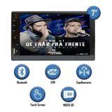 Central Multimídia Mp5 1din Logo Fiat Ford Bluet Usb Espelha
