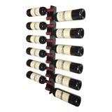 Adega Vertical Suporte Vinho Parede 12 Garrafas - Preto