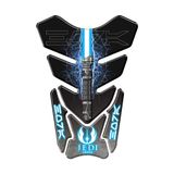 Protetor De Tanque Adesivo Moto Honda Yamaha Suzuki Star Wars Jedi Azul
