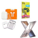 Kit Fone Sem Fio + Capinha Motorola E32 + Película 9d