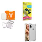 Kit Fone Sem Fio + Capinha Motorola G30 + Película 9d