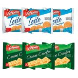 Sache Biscoito Ao Leite E Cream Cracker 360un Clinica Lanche