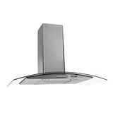 Coifa De Parede 75cm Vidro Curvo Duto Slim Fogatti