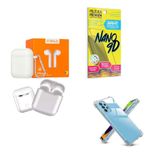Kit Fone Sem Fio + Capinha Motorola G53 5g + Película 9d