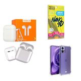 Kit Fone Sem Fio + Capinha Motorola Edge30 Neo + Película 9d