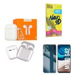 Kit Fone Sem Fio + Capinha Motorola G42 + Película 9d