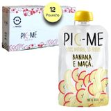 Pic-me Banana E Maçã Pouch 100g (12 Unidades)