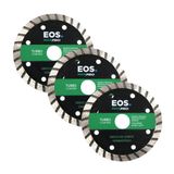 3 Discos Serra Mármore Diamantado Turbo 110m Dsmt110 - Eos