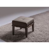 Puff Livia 45cm Pés Imbuia Sofani Marrom/Imbuia