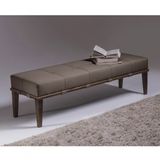 Puff Livia 160cm Pés Imbuia Sofani Marrom/Imbuia