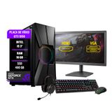 Pc Gamer Darius Completo I5 3ºger. Gtx 1050 16gb Ssd 480gb