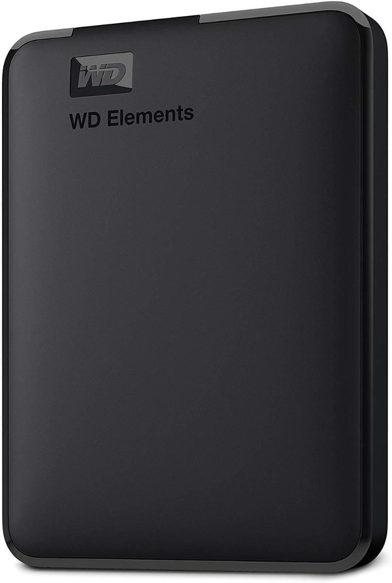 Elementos WD 1TB Portátil Disco rígido externo HDD, USB 3.0, Compatível com PC, Mac, PS4 & Xbox - WDBUZG0010BBK-WESN