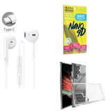 Kit Fone De Ouvido + Capinha Samsung S22 Ultra + Película 9d
