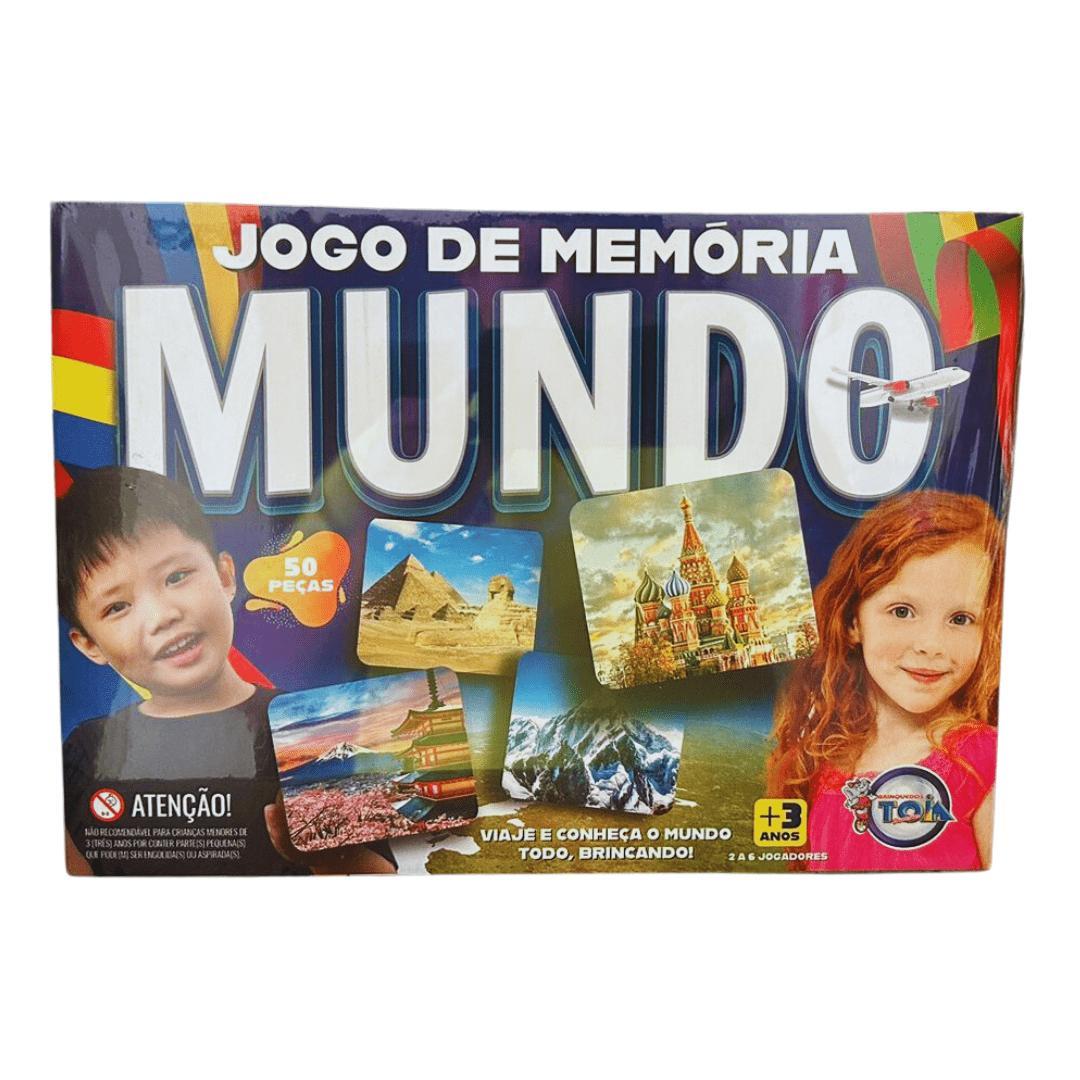 Jogo De Memória Conhecendo O Mundo 50 Peças - Toia 12201