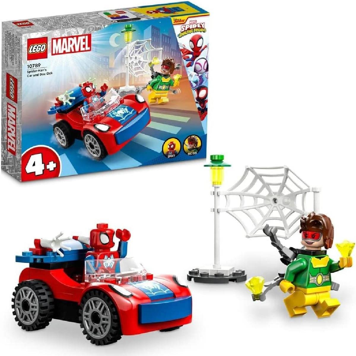 Brinquedo Lego 10789 O Carro Do Homem Aranha E Doc Ock 48pcs