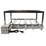 Churrasqueira Grill Giratória Inox Gira 5 Espetos Motor Weg