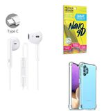 Kit Fone De Ouvido + Capinha Samsung A32 5g + Película 9d