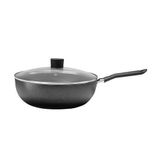 Wok Com Tampa Ebony Antiaderente 2,3l 24cm Preto - Brinox